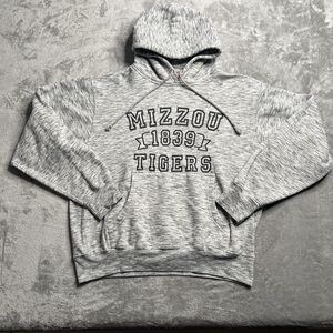 Mizzou Tigers Hoodie Men’s Medium Gray Sweatshirt University Long Sleeve